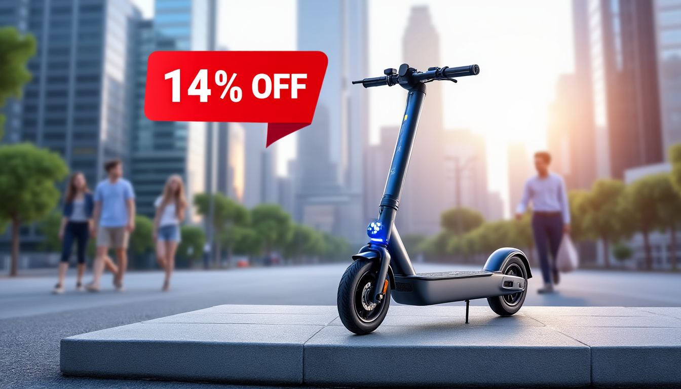 profitez d'une offre exceptionnelle sur la trottinette électrique iscooter i9max ! bénéficiez d'une réduction de 14 % et découvrez des performances inégalées lors de vos trajets urbains. ne manquez pas cette opportunité d'allier style, confort et économie !