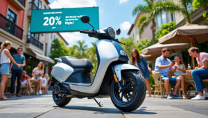 découvrez notre trottinette électrique en promotion, plébiscitée par 84 % des acheteurs ! profitez de cette offre exceptionnelle pour allier performance et confort. ne manquez pas l'occasion de rouler avec style et efficacité.