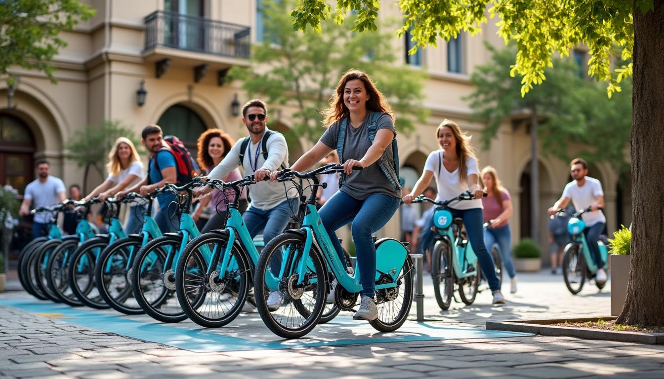 découvrez le déploiement de 50 vélos électriques en libre-service à auch, une initiative innovante visant à promouvoir les déplacements durables. pratique et respectueuse de l'environnement, cette solution de mobilité facilite vos trajets quotidiens tout en réduisant votre empreinte carbone.