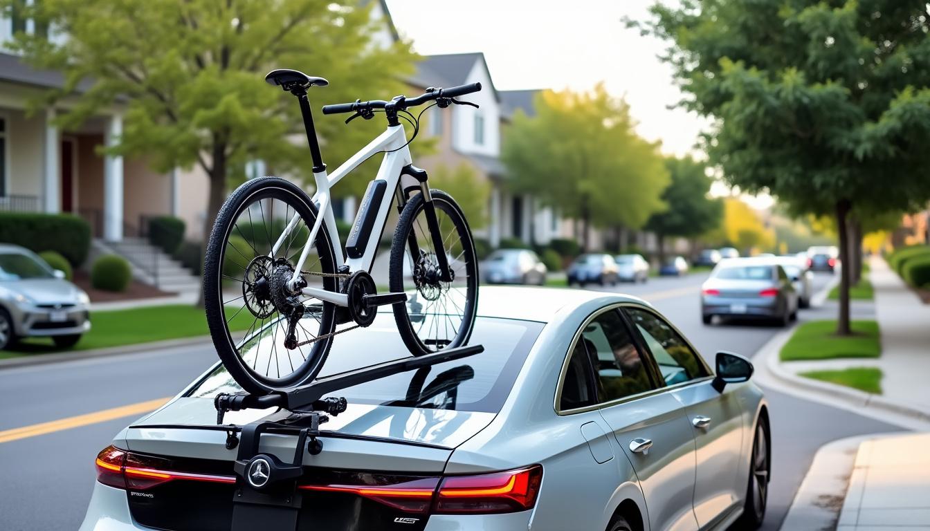 découvrez le nouveau porte-vélos spécialement conçu pour vélos électriques : installation facile et rapide sur votre voiture pour transporter vos vélos en toute sécurité et sans effort.