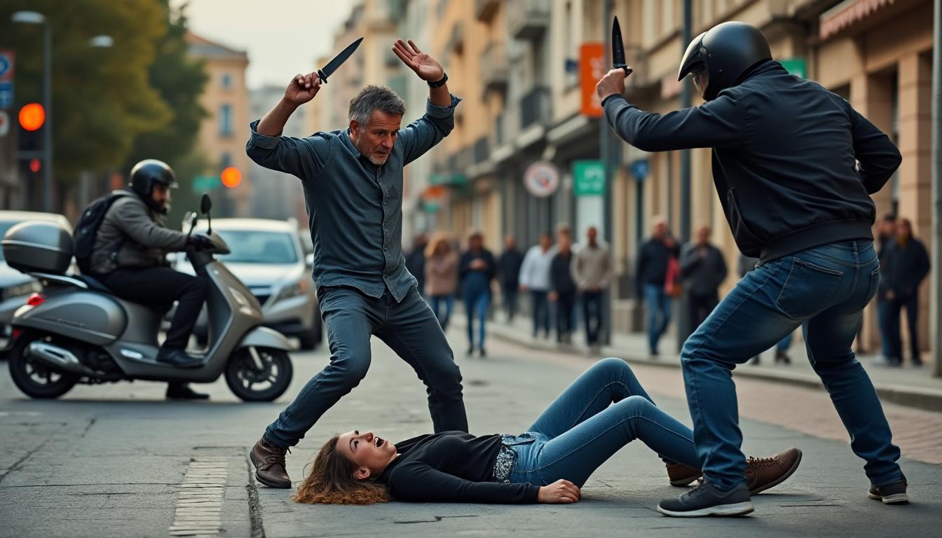 un homme courageux en espagne a été violemment agressé au couteau après avoir secouru un utilisateur de trottinette blessé. découvrez les détails de cette attaque choquante et les circonstances de l’intervention du bon samaritain.