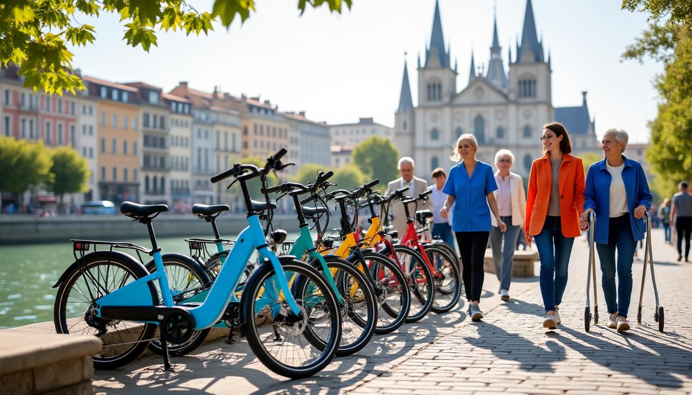 la métropole de lyon consacre 300 000 euros à l’achat de vélos électriques pour les aides à domicile, facilitant leurs déplacements et renforçant leur mobilité au quotidien.