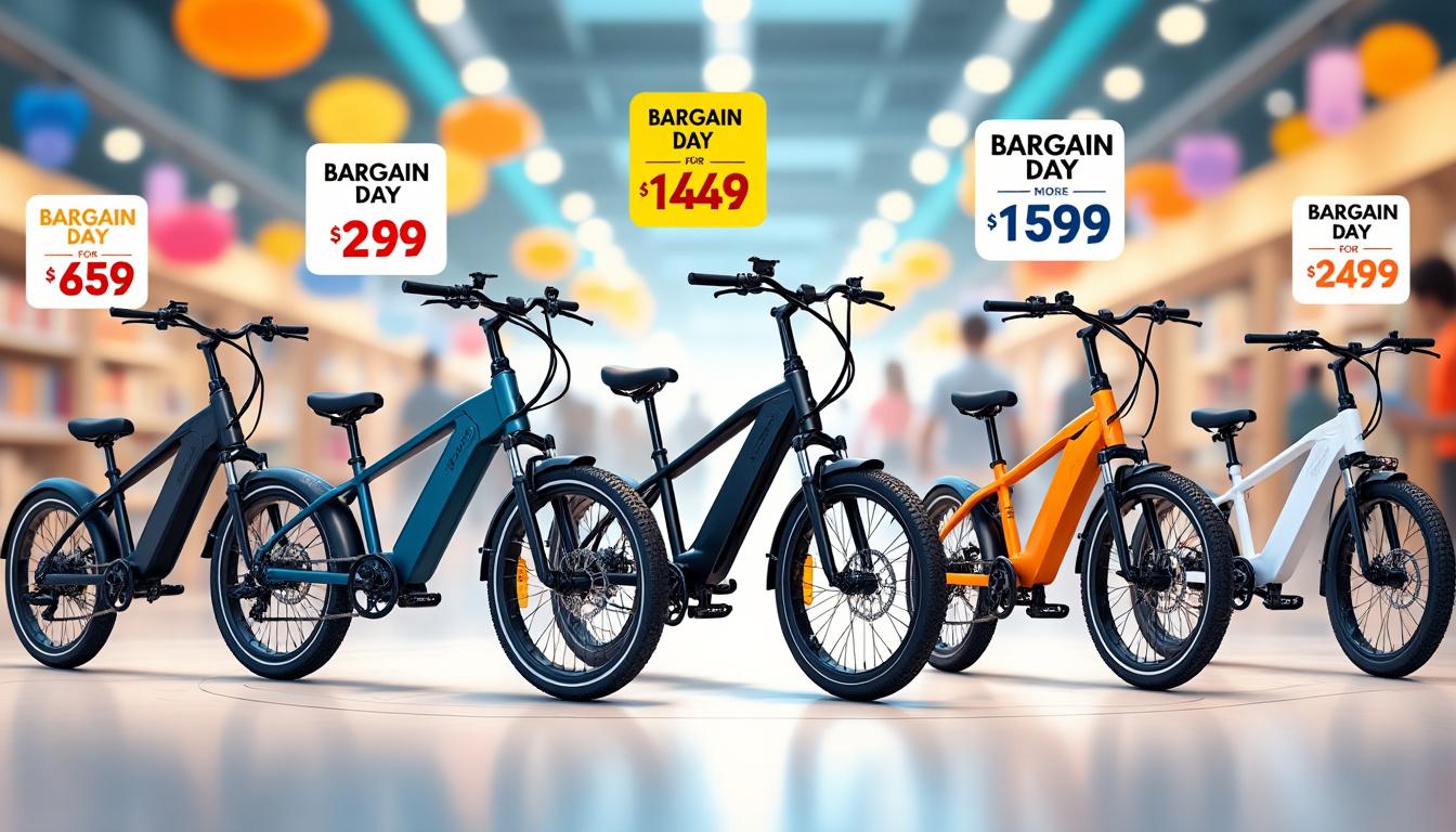 profitez de la journée des bonnes affaires sur aliexpress pour découvrir 5 vélos électriques à prix réduit ! explorez nos offres promotionnelles exceptionnelles et faites le plein d’économies sur votre prochain vélo électrique.