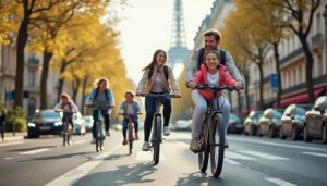 découvrez comment paris facilite les déplacements matinaux avec 500 nouveaux vélos électriques dotés de sièges enfants, une initiative pour réduire les embouteillages et promouvoir la mobilité durable.